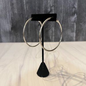 80's style large hoop earrings